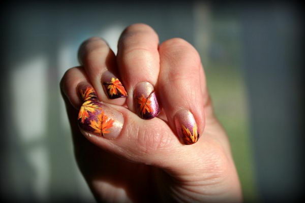 Thanksgiving Toe Nail Designs with Pumpkins - wide 1