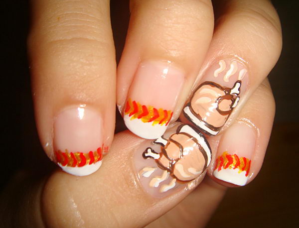 30 Cool Thanksgiving and Fall Nail Designs - Hative