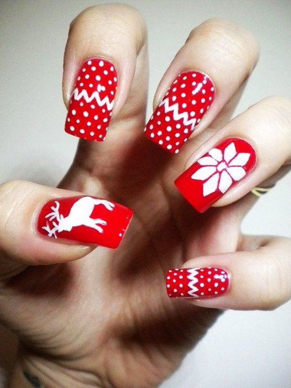 Celebrate The Holiday Season with Christmas Nail Art - Hative