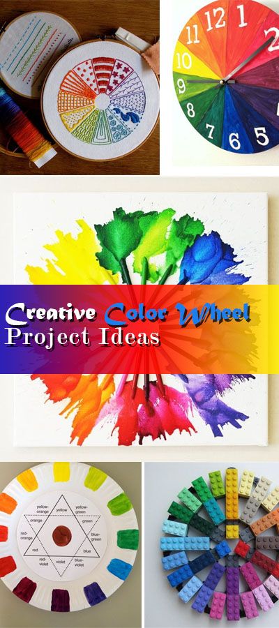 ¡Ideas de proyectos creativos de la rueda de colores para niños! 