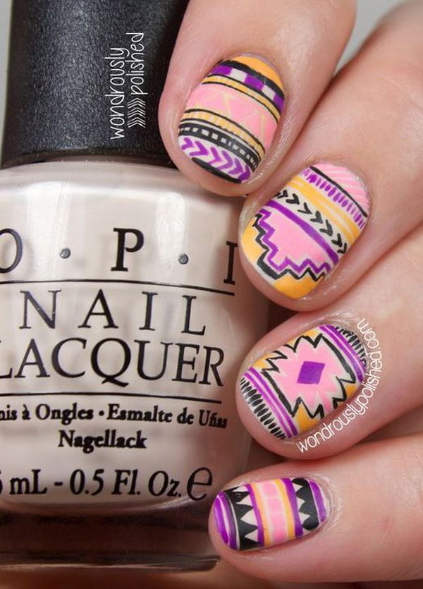 Geometric Nail Art