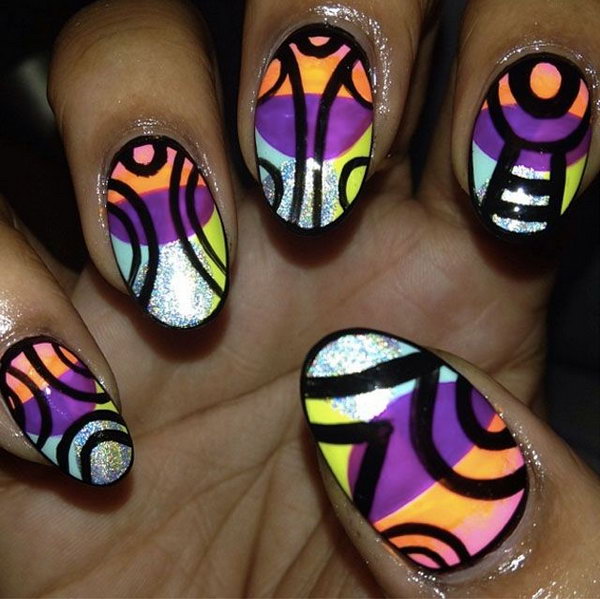 Geometric Nail Art