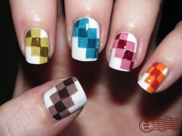 Geometric Nail Art