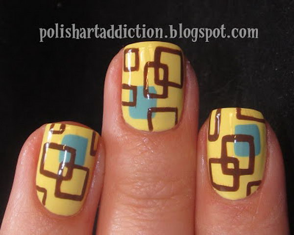 Geometric Nail Art