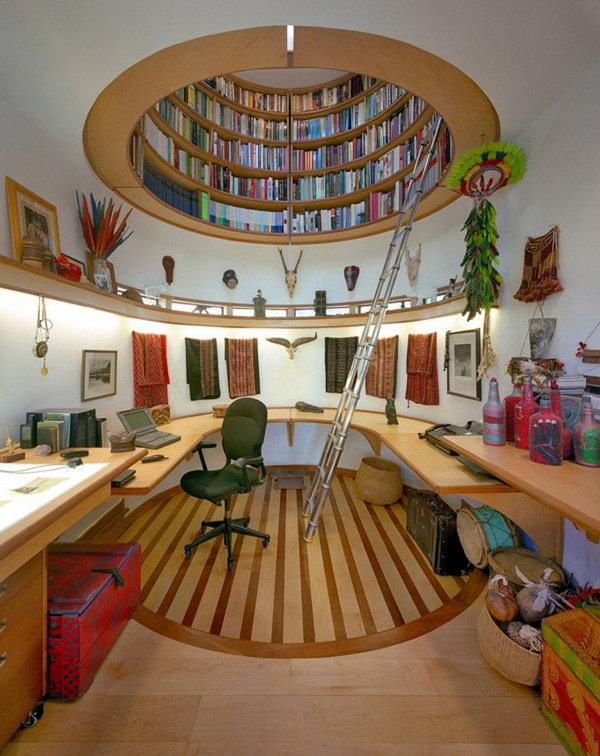 Cool Home Library Ideas. Decorate your home library so it becomes your private sanctuary where you can read, study and relax.