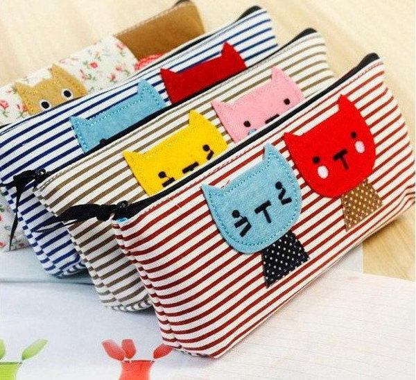 Cat Pencil Case. There's nothing like a cool pencil case full of cool pencils, erasers and accessories to excite your kids' imagination and ignite their creative and linguistic passions. Show how much you care about them.