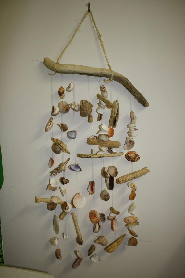 seashell projects seashells shell crafts cool mobile diy driftwood mobiles shells hanging chime gifts decorations mother decor hative candle windchimes