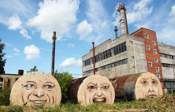 Street Art on Buildings by Nikita Nomerz