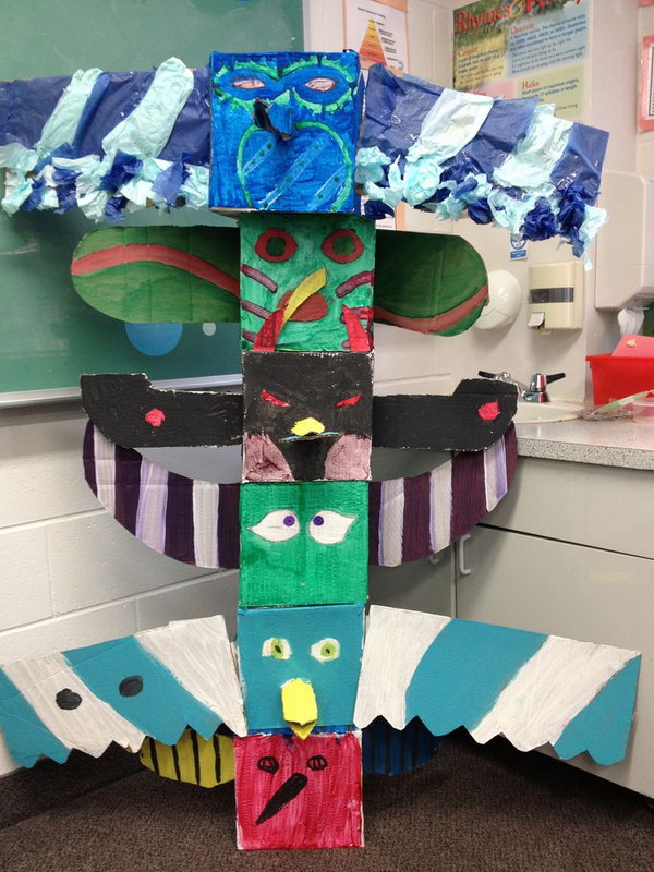 Cool Totem Pole Craft Projects For Kids - Hative