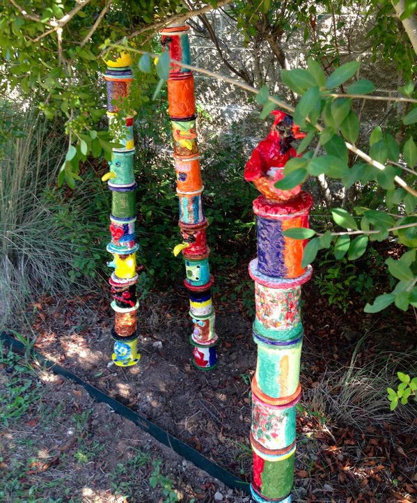 Painted Totem Pole Craft. A great idea for a collaborative project and a history lesson at the same time.