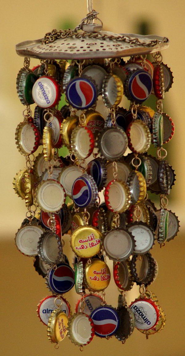 A cool bottlecap windchime, 