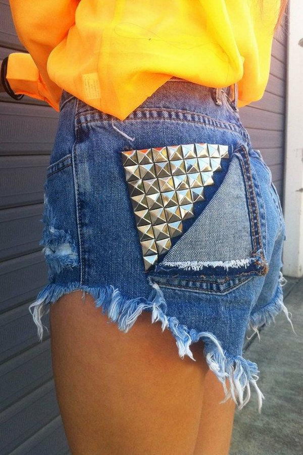 Jean shorts that are hot sale longer in the back