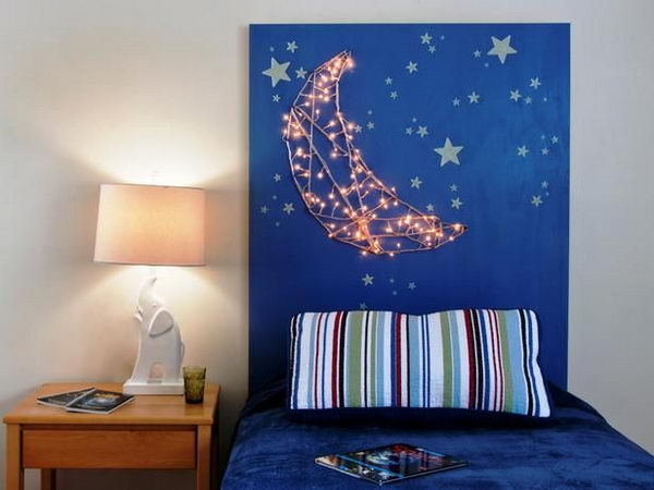 Children's headboard with night lights. This not only served to protect thresholds in less insulated buildings from drafts and cold, but was also an important decorative element in your bedrooms.