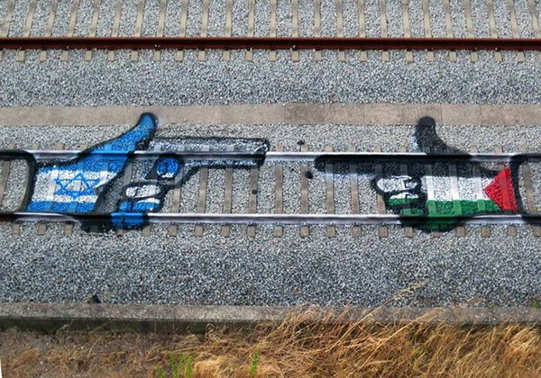 Street Art On The Railroad Tracks by Artur Bordalo