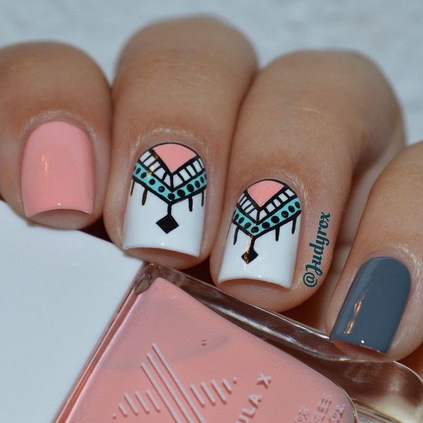 Cool Tribal Nail Art Designs 2023