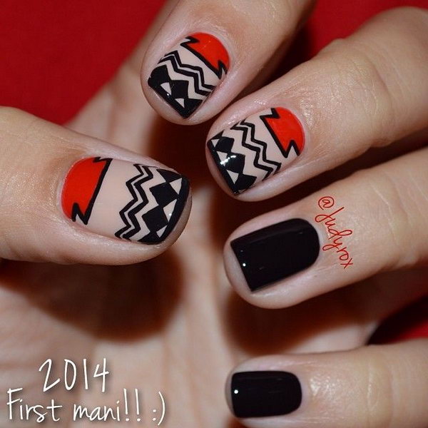 Cool Tribal Nail Art Designs 2023