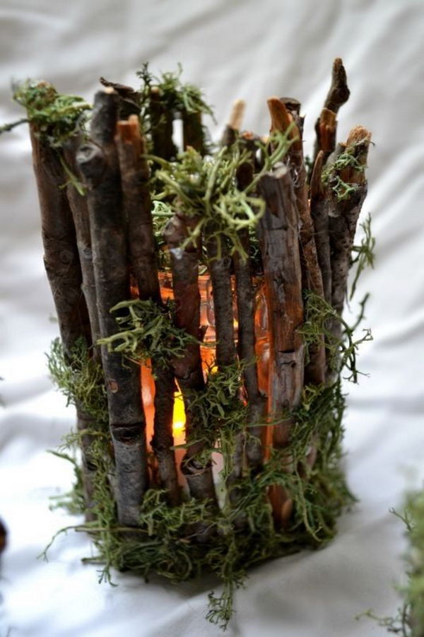 diy branches twigs tree twig candle rustic decoration holders crafts sticks wood holder perfect pencil source pencils