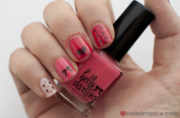 Romantic Valentine Nail Art.