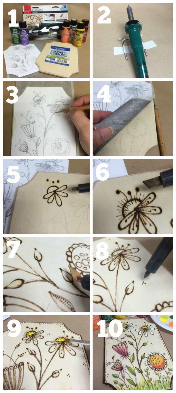 DIY Wood Burning Art. 