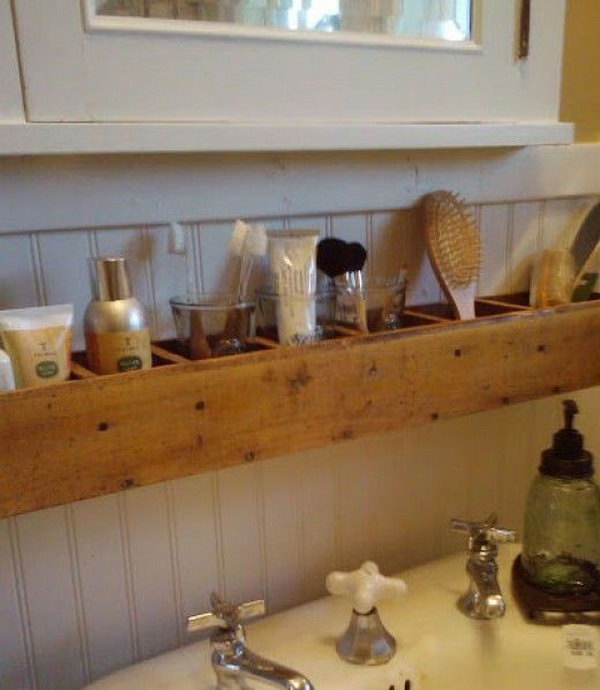 Best wooden bathroom shelf