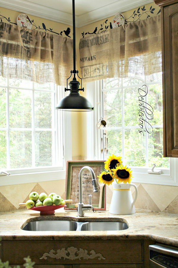 Creative Kitchen Window Treatment Ideas - Hative