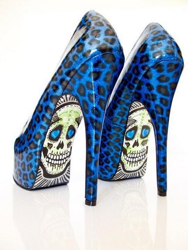 Leopard Skeleton Shoes.