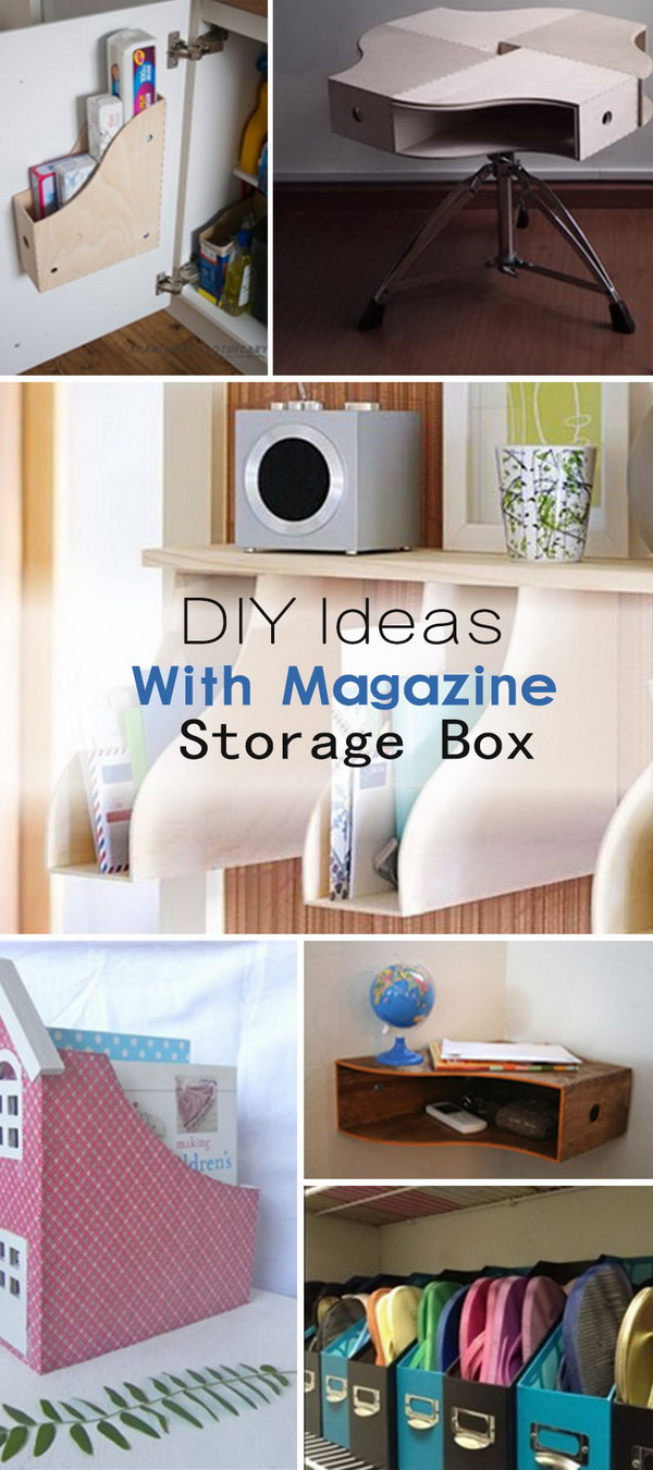 DIY Ideas With Magazine Storage Box Hative