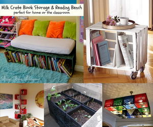 diy ideas with milk crates or wooden crates - hative