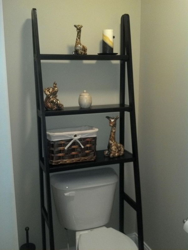 over the toilet shelving unit