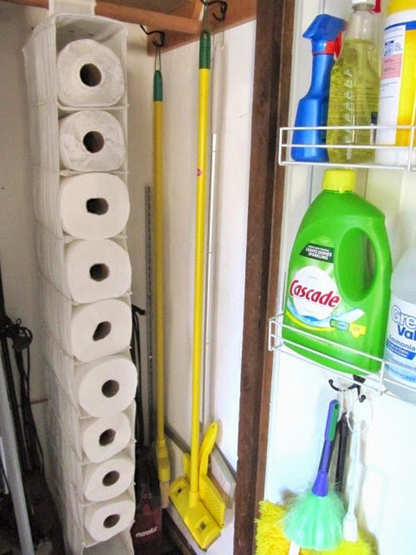 Clever Toilet Paper Storage or Holder Ideas - Hative