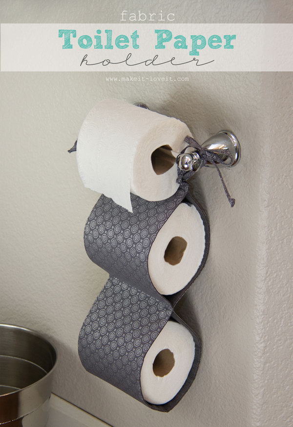Clip on toilet roll holder