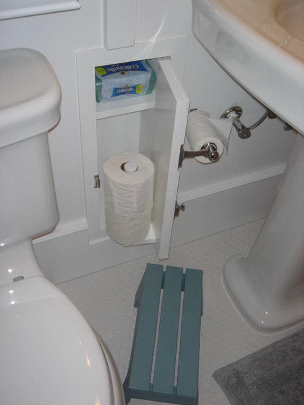 Clever Toilet Paper Storage or Holder Ideas Hative