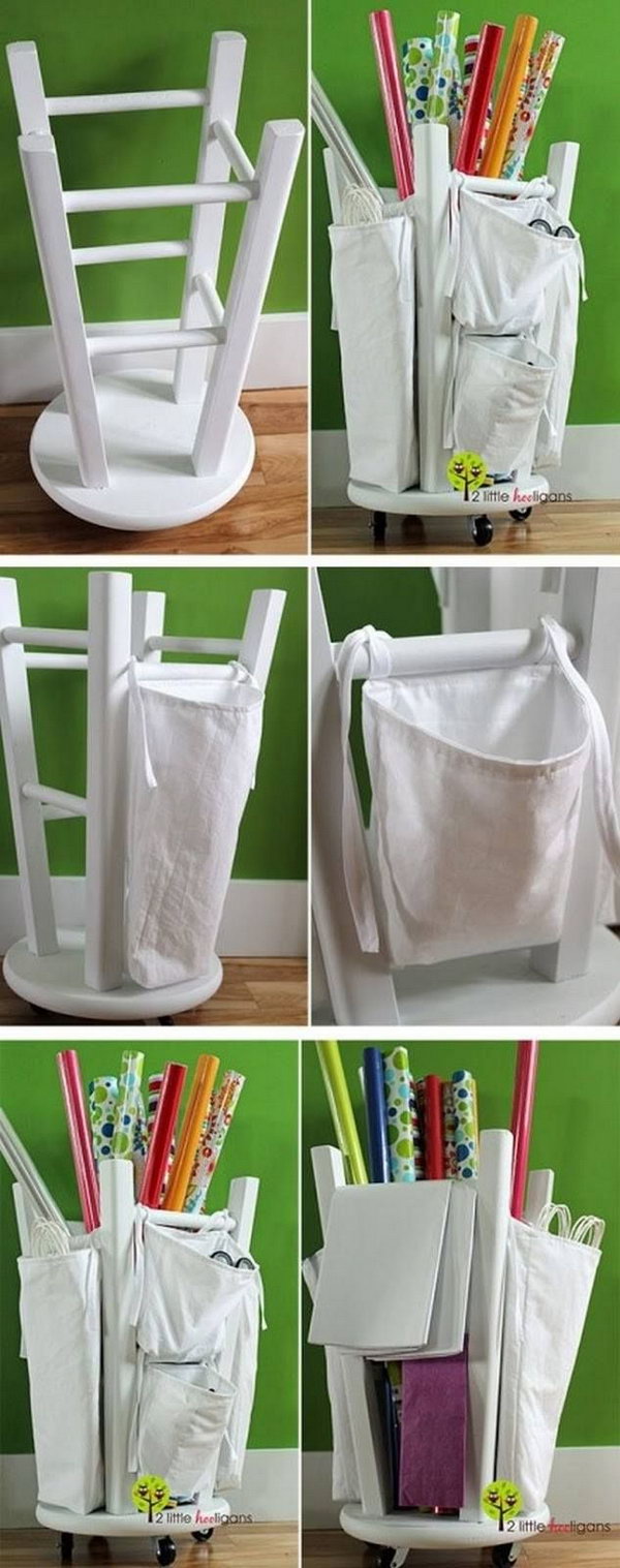 Creative Wrapping Paper Storage Ideas - Hative