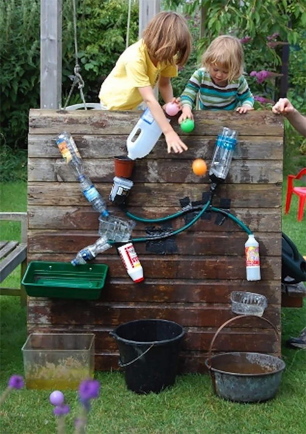 26 diy backyard water wall game for kids