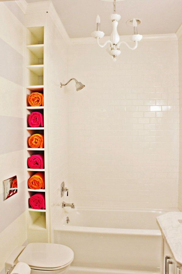 DIY Bathtub Surround Storage Ideas - Hative