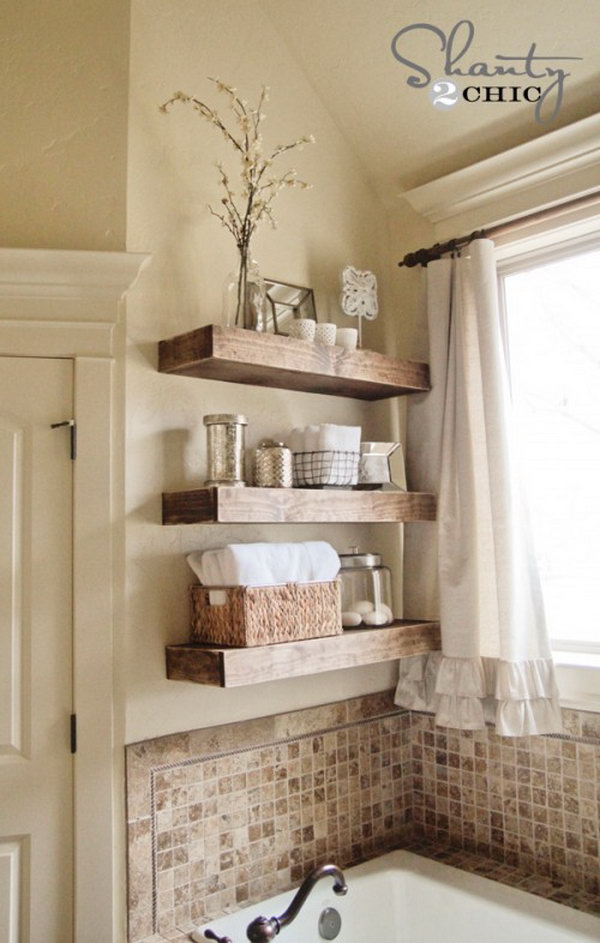 DIY Bathtub Surround Storage Ideas Hative