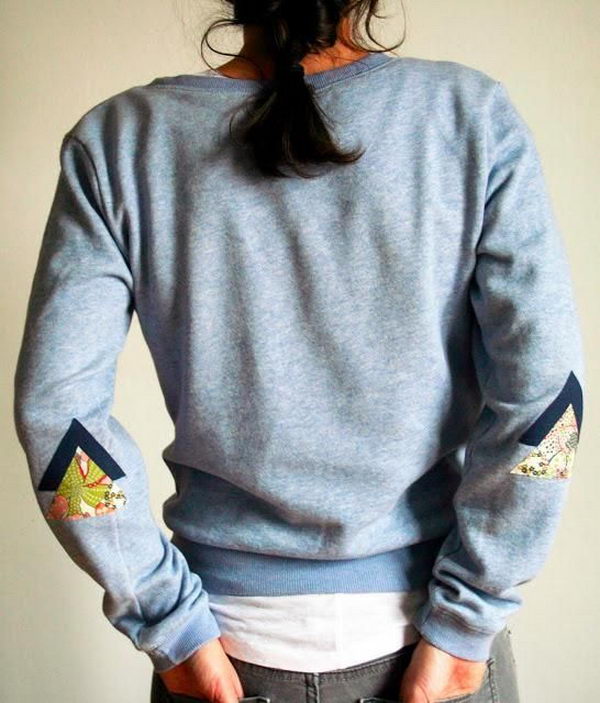 How to make elbow patches for jackets women