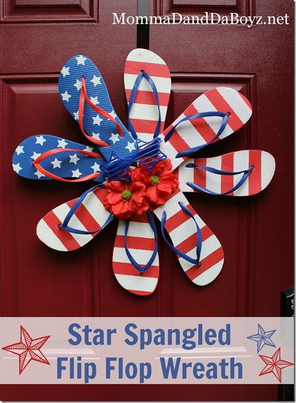 DIY Patriotic Wreath Ideas for 4th of July or Memorial Day - Hative