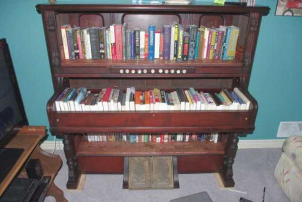 20+ Creative Old Piano Repurposing Ideas - Hative