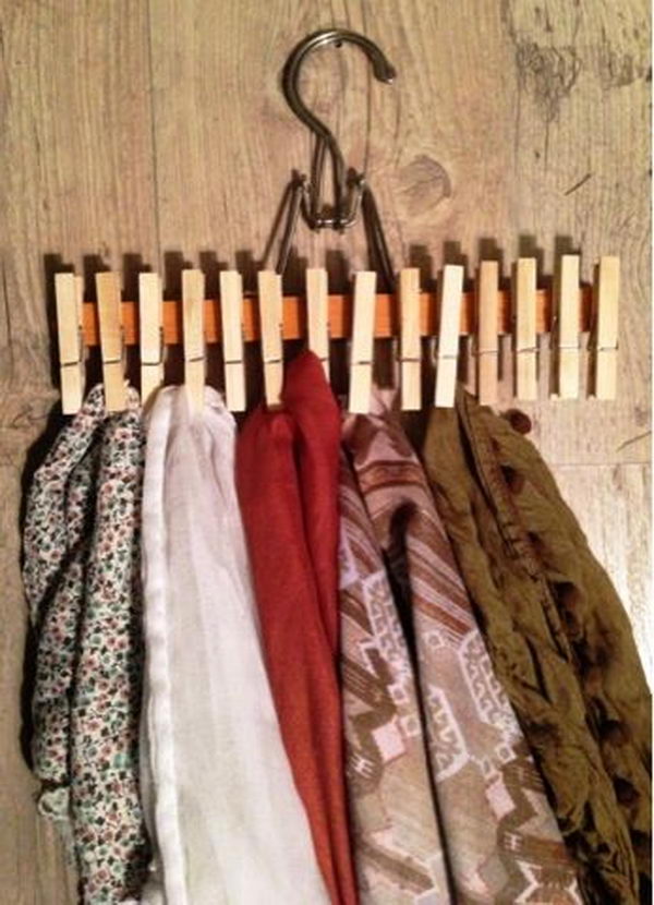 30 Creative Scarf Storage Display Ideas Hative