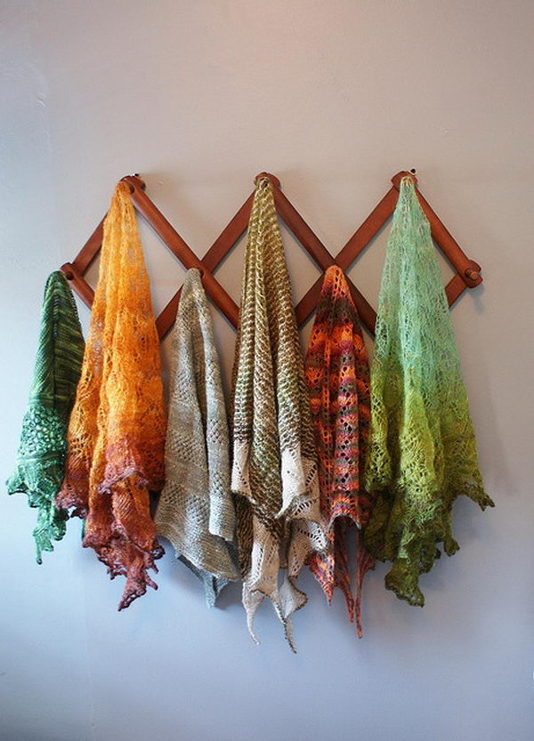 30 Creative Scarf Storage & Display Ideas - Hative