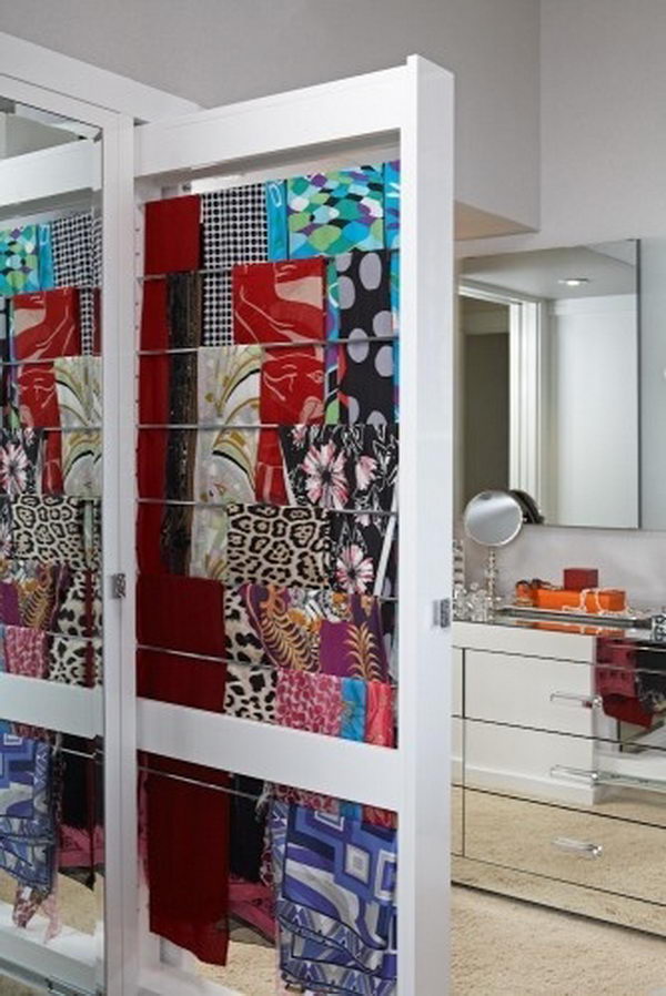 30 Creative Scarf Storage  Display Ideas  Hative