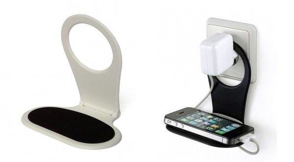 Phone Clip Holder. It is perfect to get your iPhone charged with this phone clip holder without the trouble caused by messy wire. This will keep your electronic organized for a chic home style.