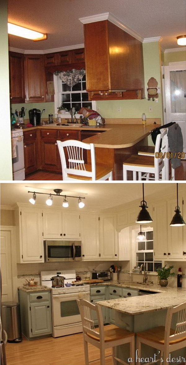 Before and After: 25+ Budget Friendly Kitchen Makeover Ideas - Hative