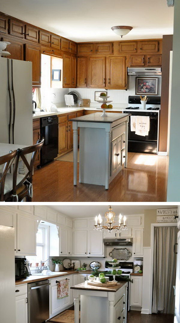  Before  and After  25 Budget  Friendly Kitchen  Makeover 