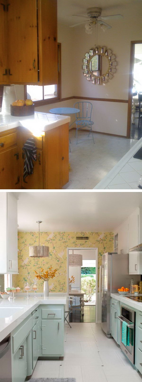 Before and After 25+ Budget Friendly Kitchen Makeover Ideas Hative