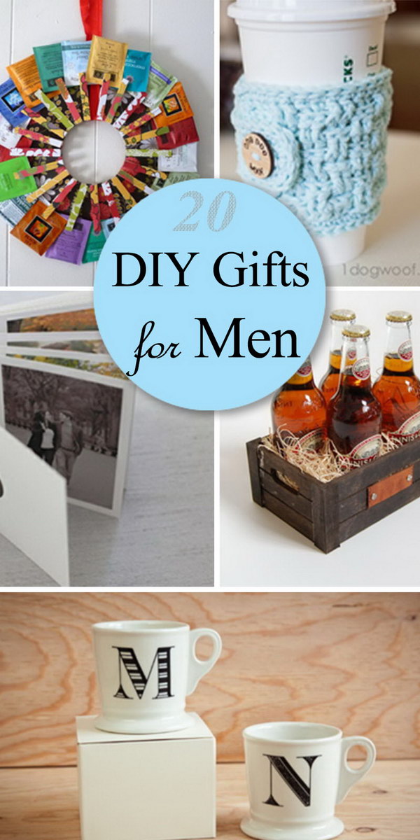 20 DIY Gifts For Men Hative