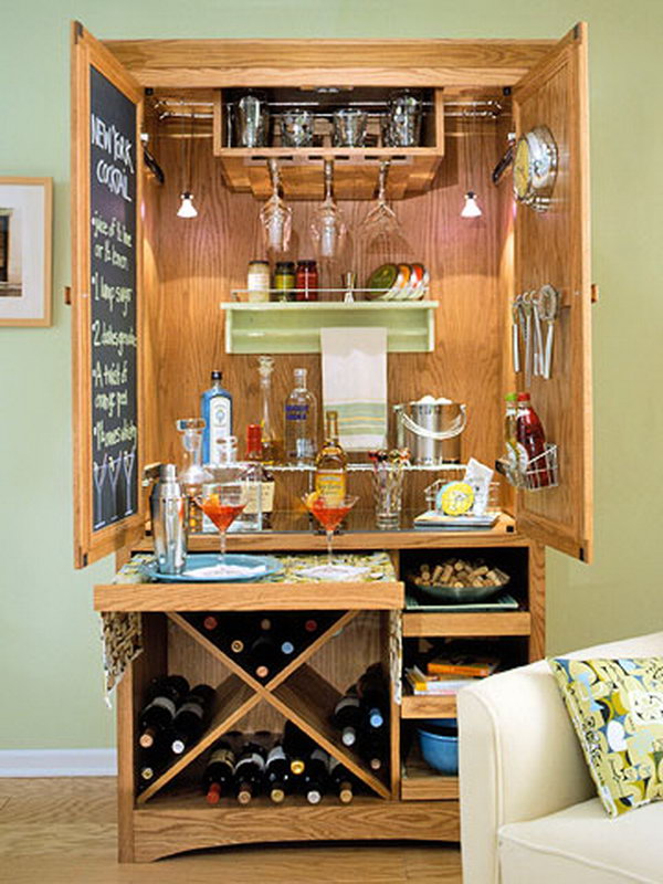 15 cool and budget diy wine bars - hative