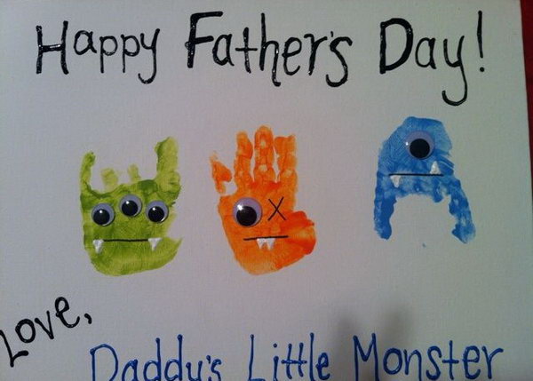 fingerprint father's day card