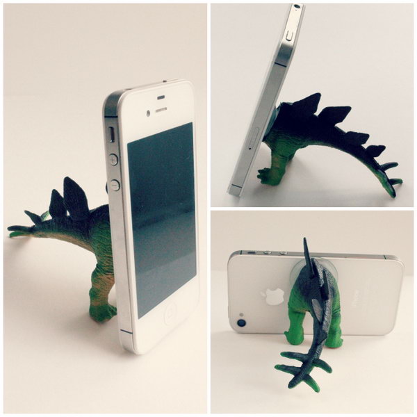 fun dino diy iphone tripod